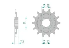 AFAM Framdrev 520 14T