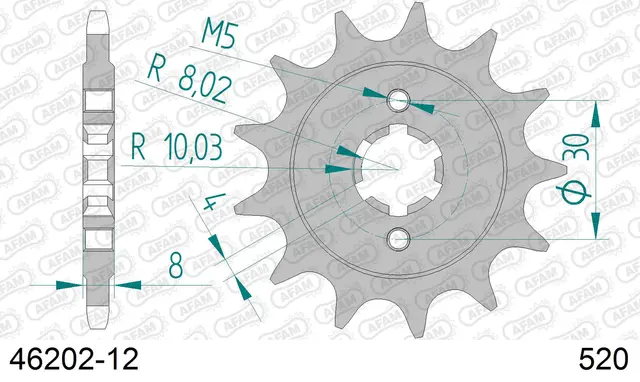 AFAM Framdrev 520 12T 