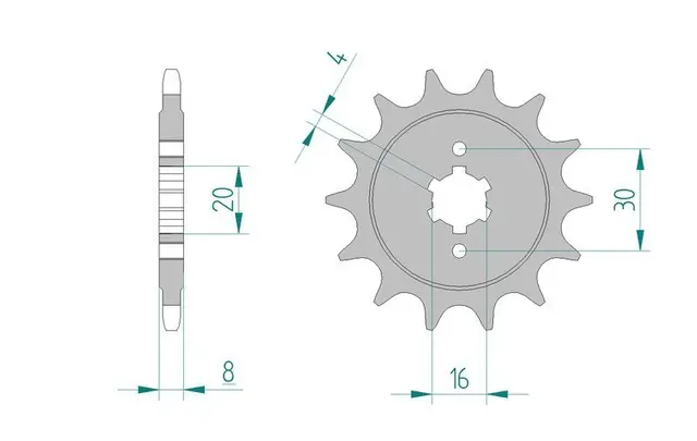 AFAM Framdrev 520 13T 