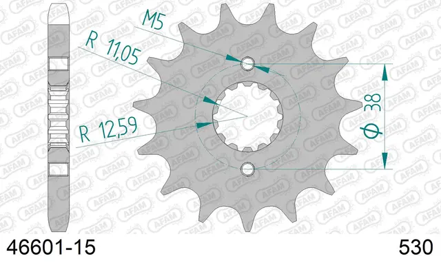AFAM Framdrev 530 15T 