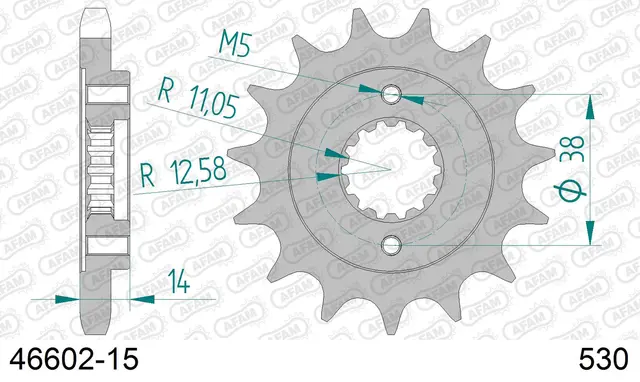 AFAM Framdrev 530 15T 