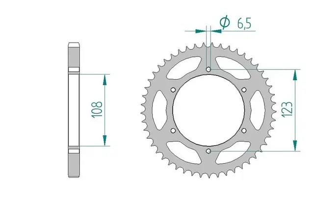 AFAM Bakdrev - Stål, #428 