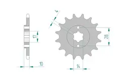 AFAM Framdrev 420 12T