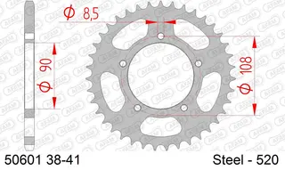 AFAM Bakdrev, Stål #520 - Ducati