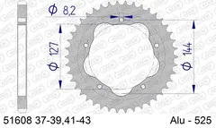 AFAM Bakdrev, Aluminium #525 - Ducati 796/848/939/996/998/1000/1100