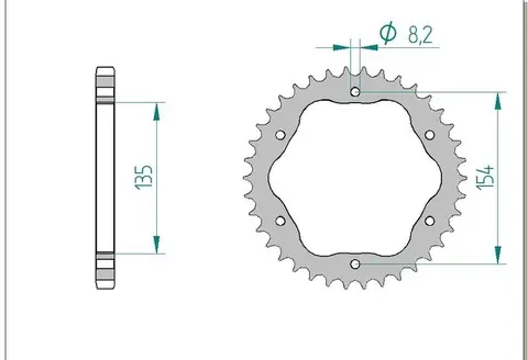 AFAM Bakdrev - Alu, #525 PCD1098