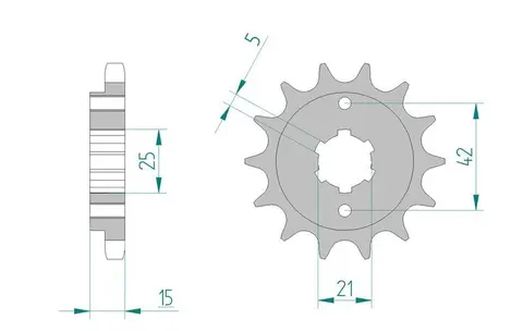 AFAM Countershaft Sprocket 520