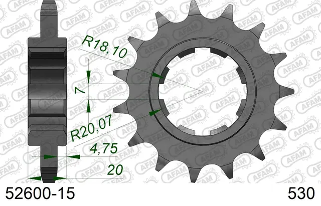 AFAM Framdrev 530 15T 