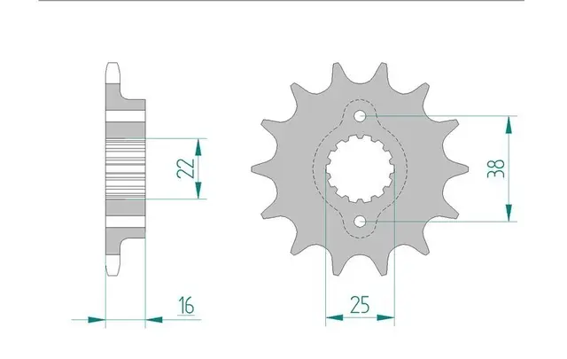 AFAM Framdrev 520 14T 