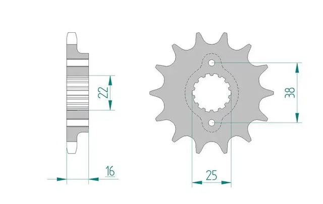 AFAM Framdrev 525 15T 