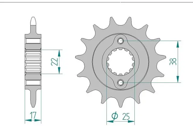 AFAM Framdrev 520 14T 
