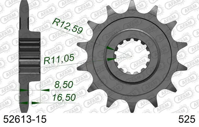 AFAM Framdrev 525 15T 