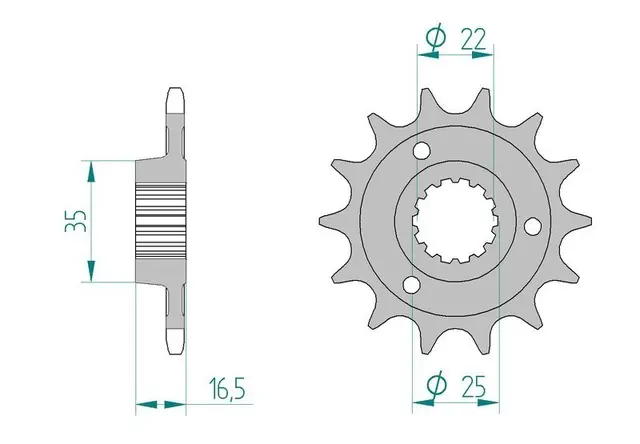AFAM Framdrev 525 15T 