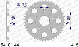Bakdrev, Aluminium #415