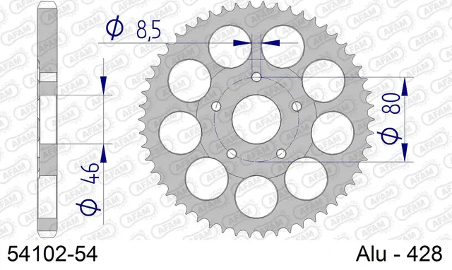 Bakdrev, Aluminium #428 