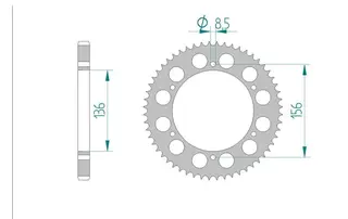 Bakdrev, Aluminium #428