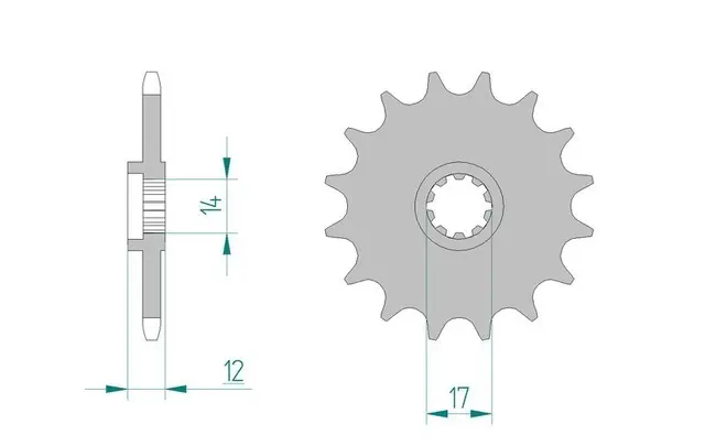 AFAM Framdrev 420 12T 