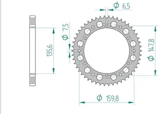Bakdrev, Aluminium #428