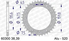 AFAM Bakdrev, Alu#520 - Aprilia/Fantic