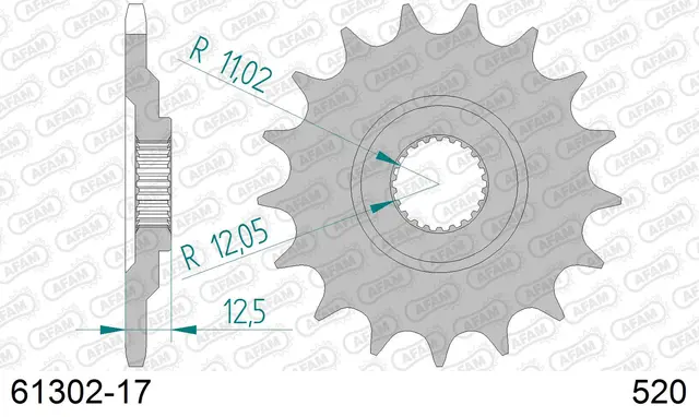 AFAM Framdrev 520 17T 