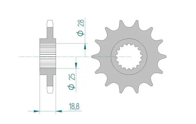 AFAM Framdrev 525 15T 