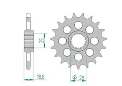 AFAM Framdrev 525 20T