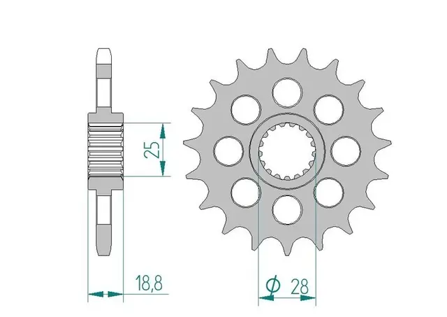 AFAM Framdrev 525 20T 
