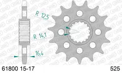 AFAM Framdrev #525 - Kawasaki/KTM, 16T VN/950/990/1050/1090/1190/1290/RC8/SM990