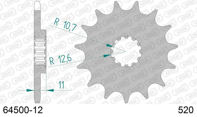 AFAM Framdrev 520 12T 