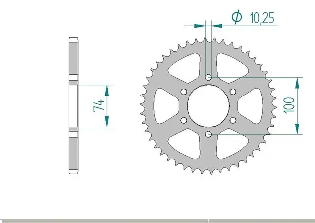 AFAM Bakdrev - Stål, #520 