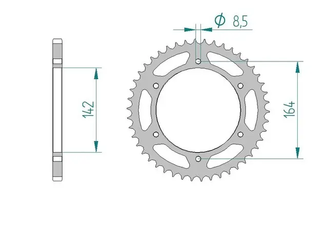 AFAM Bakdrev - Stål, #520 