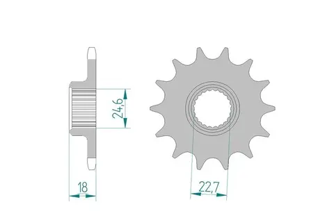 AFAM Countershaft Sprocket #520