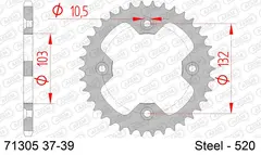AFAM Bakdrev, Stål #520 - KTM