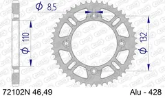 AFAM Bakdrev - Alu, #428 - HQ/KTM, 51T TC85, SX85/150