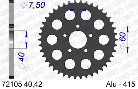 AFAM Bakdrev - Alu, #415