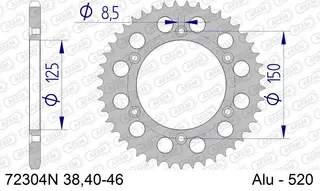 AFAM Bakdrev 520 Alu. SX/F EXC/F