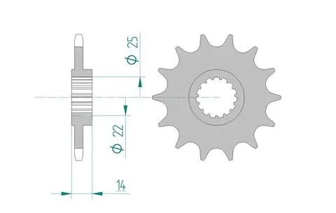 AFAM Countershaft Sprocket 520