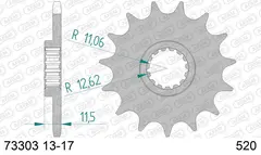 AFAM Framdrev #520 - Husqvarna/KTM, 15T 701,400/450/620/640/660/690/790/890cc+