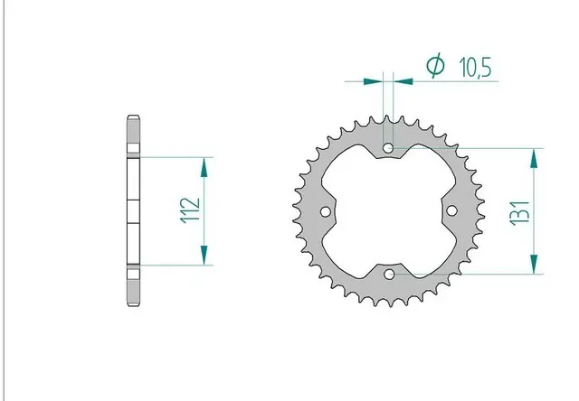 AFAM Bakdrev - Stål, #520 