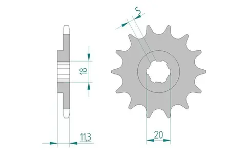 AFAM Countershaft Sprocket 520