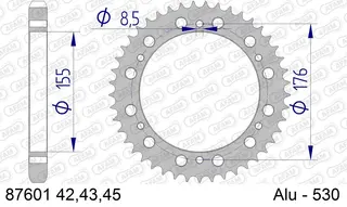 AFAM Bakdrev, Aluminium #530 - Triumph 955/1050 Speed Triple/Daytona