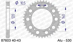AFAM Bakdrev, Alu #530- Suzuki GSX-R 1000 01-08, GSX-R 1340 Hayabusa