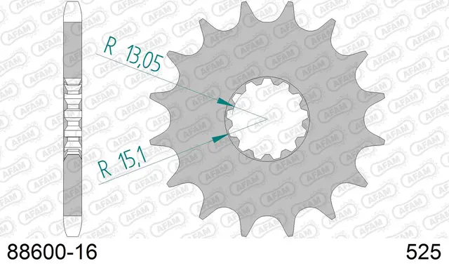 AFAM Framdrev 525 16T 