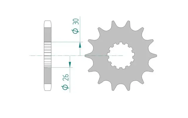 AFAM Framdrev 530 19T 