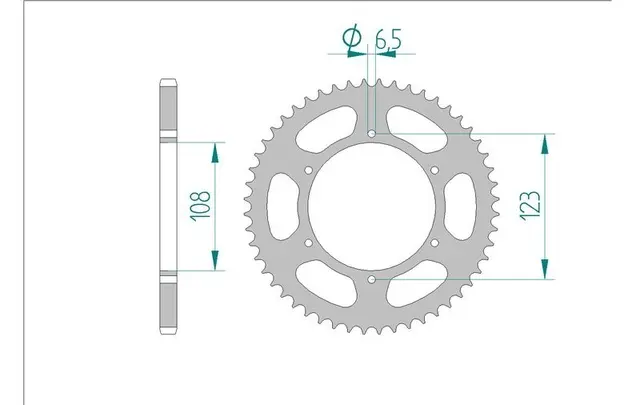 AFAM Bakdrev - Stål, #420 