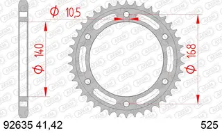 AFAM Bakdrev - Stål, #525