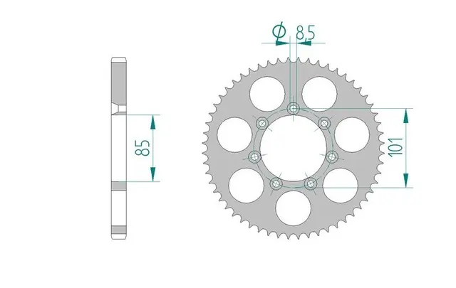Bakdrev, Aluminium #428 