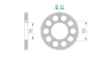 Bakdrev, Aluminium #428