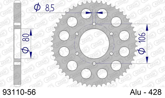 Bakdrev, Aluminium #428 