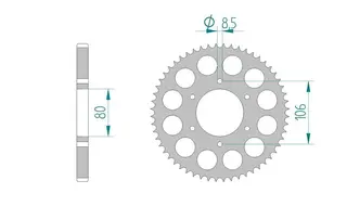 Bakdrev, Aluminium #428